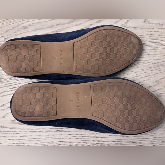 Birdies Flat In Navy Suede Size 7 - Picture 5 of 6